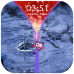 Waterdrops Zipper Lock Screen icon