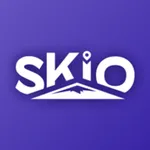 SKIO: ski resort and snow icon