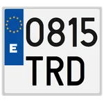 Spanish license plates - date icon