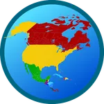 Map of North America icon