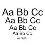 Increase Font Size, BIG LETTER icon
