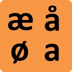 Danish alphabet for old people icon