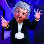 Grandma horror : haunted house icon