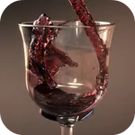 Glass of Wine Video LWP icon