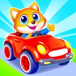 Cars and animals learning game icon
