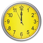 Yellow clock (Wallpapyrus pro) icon