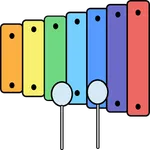 simple xylophone icon