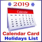 Calendar Card 2019 & Holidays  icon