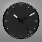 Dark Cool Analog Clock Widget icon