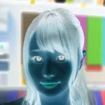 Negative image camera icon