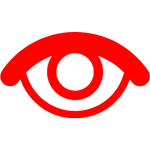 Eye charge icon