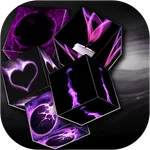 Purple Flame Cube Wallpaper icon