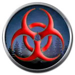 Zombie top down shooter icon