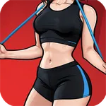 Jump rope to lose weight icon