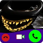 video call prank Scary ink icon