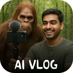 AI Vlog Video: Monkey Vlog icon