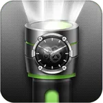 Flashlight Torch with Clock icon