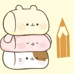 Sticky Note Cute Characters icon