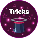 Tricks with cards, coins, rope icon