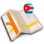 Map of Cuba offline icon