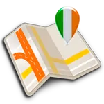 Map of Ireland offline icon