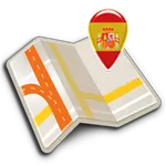 Map of Madrid offline icon