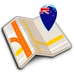 Map of New Zealand offline icon