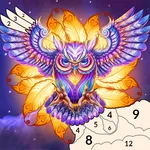 Owl Paint by Number Coloring icon