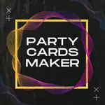 Party invitation card maker icon