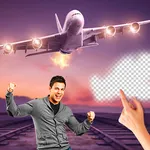 Aeroplane Photo Frame : Cut Ca icon