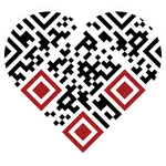QR heart icon