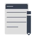 Simple notes icon