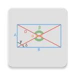 Rectangle calculator icon