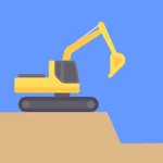 The volume of excavation works icon