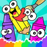 Coloring game for children icon