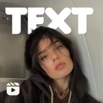 Text behind image icon