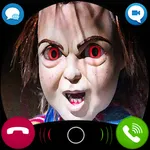 Creepy chucky Doll Video call icon