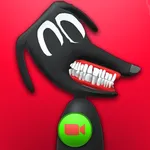 Scary Cartoon Dog Call & Chat icon