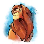 How to draw the lion king icon