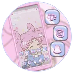 Kawaii Cute Girl Theme icon