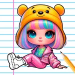 How to draw girls icon