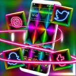 Colorful Neon Launcher Theme icon