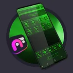 Technology Green Theme - Art F icon