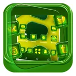 3D Green Gemstone Theme icon