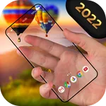 Transparent Wallpaper & Camera icon