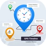GPS Timeline :Location History icon