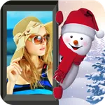 Christmas and new year frames icon