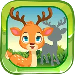 Puzzles and animal sounds icon