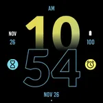 Active Yellow Blue Watch Face icon