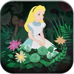 Coloring alice in wonderland icon